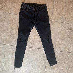 White House black market distress black jeans